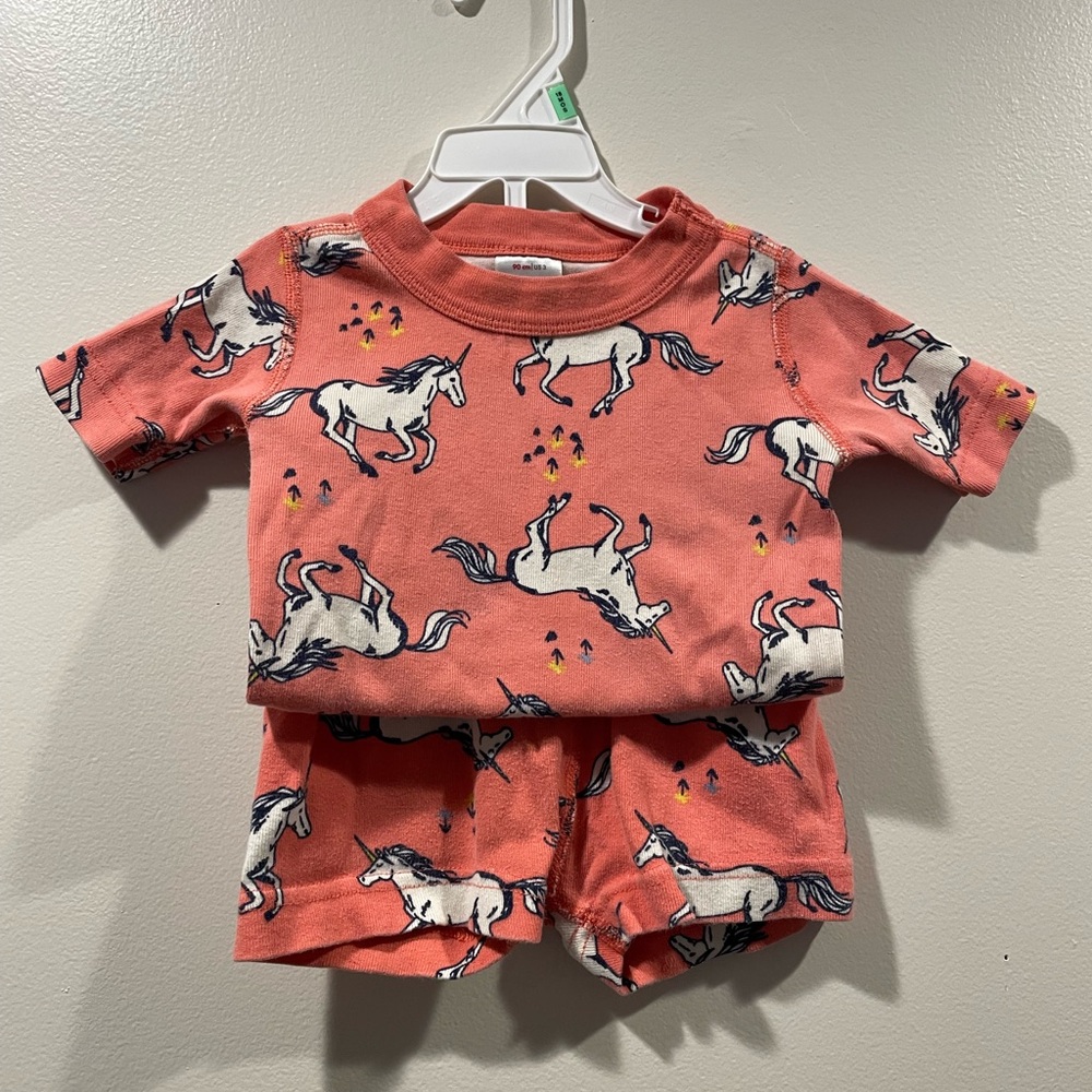 Hanna Pink unicorn shortjohns